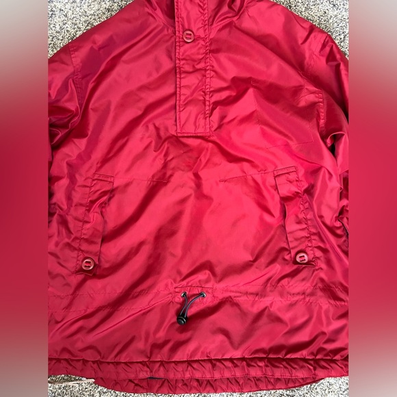 Y2K Vintage GAP men’s oversized red hooded pullover Jacket size small - Picture 2 of 15